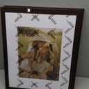 16x20 Picture Frame with Mat for 11x14 Set of 3, Dark Brown Wood Grain 16x20 Frames for Wall Mounting (3 Pack, Walnut)
