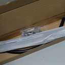 L Shaped Shower Curtain Rod, Stainless Adjustable Corner Shower Curtain Rod (35''-51'' X 35''-51''), Corner Shower Rod for Bathroom, Clothing Store, Drill Free/Drilling Install (Black)