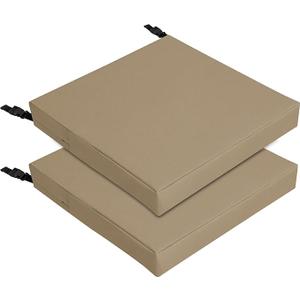 Two Brown Pillows for Chairs 19" x 19" x 3"