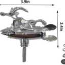 Hood Ornaments for Vehicles Coyote Hood Ornament Made of Alloy for All Types of Cars Hoods Motorcycle Styling, 3.9X1.4X2.4 inches
