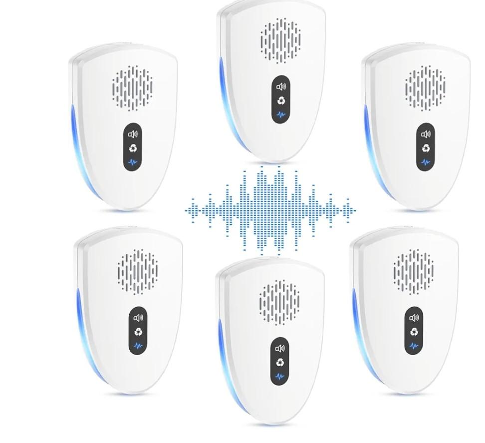 2025 Upgraded Ultrasonic Pest Repellent Indoor Insect Repeller, Pest Control, Repellent Roach, Mouse, Bugs, Mosquito, Mice, Spider, Ant, Rodent Repellent Ultrasonic Plug in, 3 Mode Switching, 6 Packs
