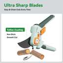 PrunePro Pruning Shears for Gardening Professional Bypass Hand Pruner Up to 1 Inch Cut Capacity Sharp Stainless Steel Blade Garden Scissors Plant Flower Garden Clipper 1 Pack