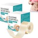Hydrocolloid Roll for Wound Care,Hydrocolloid Patch Bandages with Self-Adhesive,Grade Hydrocolloid Roll with Self-Adhesive, Ultra Absorbent, Flexible & Waterproof (2in x 12ft) (2PCS)