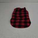 ASENKU Dog Winter Coat, Fleece Doggie Jacket Plaid Reversible Vest Waterproof Windproof Cold Weather Clothes for Small Medium Large Dogs(L,Red)