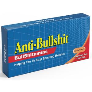 Prank Pill Box Funny Gifts for Men - Gag Christmas Gifts Funny - Prank Gift - Gag Gift Idea for Adults - Adult Gifts - Presents for Men Empty Prank Gift Box Fill It with Candy (Anti-BS)