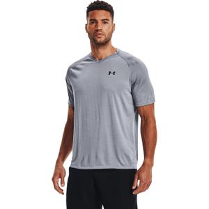 Under Armour Men's UA Tech V-Neck Short Sleeve 3XLT Gray