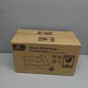 M MCIRCO [5-Pack, 36 oz] Glass Meal Prep Containers 3 Compartment with Lids, Glass Lunch Containers,Food Prep Lunch Box,Bento Box,Microwave, Oven, Freezer, Dishwasher (4.5 Cups) (Gray)