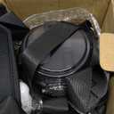 chunmo Half Gallon 64oz Glass Water Bottle with Straw and Storage Sleeve Motivational Water Bottle with Strap and Time to Drink 2L Leakproof Reusable Water Jug for Fitness Gym and Outdoors (Black)