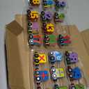 Wondertoys 27 PCS Wooden Magnetic Number Train Set Toy Compatible with Major Brands Train Set Tracks