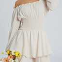 Women Summer Graduation Romper Dress Plus Size Western Country Concert Outfits off the Shoulder Jumpsuit. Size M