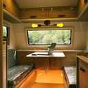 RV Light Fixtures, E26 Base 12V Interior Fixtures, Iron Bathroom Vanity with On Off Switch, 12V Wall Sconce for RV Motorhome Camper Trailer, Semi-Flush MountBulb not Include