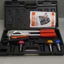 Saker PEX Tube Expansion Tool Kit | PEX-A Expansion Tool with 1/2'', 3/4'',1'' Expansion Heads | Mannual Expander Tool Kit SD-F1960 Standard PEX Coupling