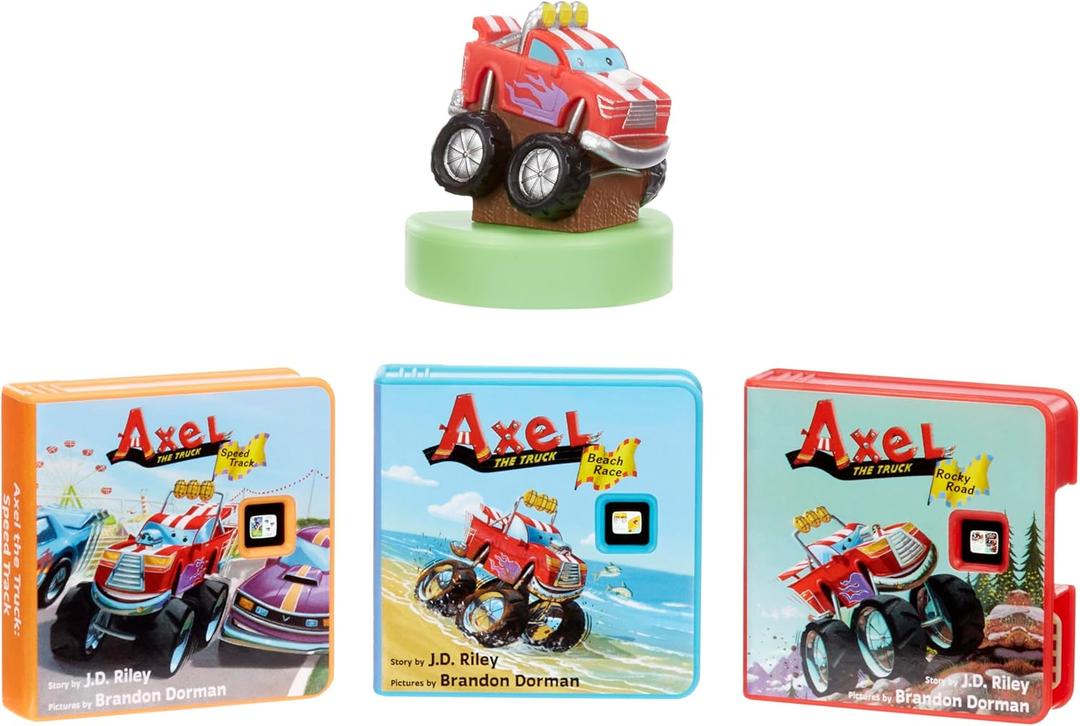 Little Tikes Story Dream Machine Axel the Truck Story Collection, Storytime, Books, HarperCollins, Audio Play Character, Gift and Toy for Ages 3+ Years