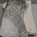 Cow Hide Rug for Living Room, Washable Cowhide Rug, Large Faux Animal Skin Rugs, Non-Slip Cow Print Area Rugs, 6x7 Feet Cowhide Rugs for Bedroom Office Kitchen Fireplace, Grey