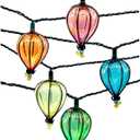 11FT Multicolor String Lights with 10 Bulbs, Colored Backyard Patio Indoor/Outdoor UL Listed String Lights, Hanging for Bistro Tents Market Cafe Gazebo Porch Party Wedding
