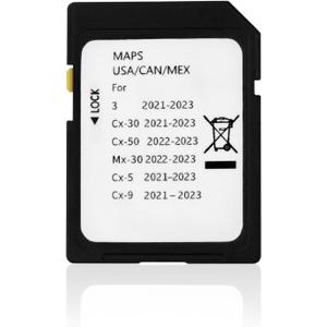 Forccord Latest Version Navigation SD Card Fits for 2021-2023 3 / CX5 / CX9 / CX30, 2022-2023 MX30 / CX50 Car GPS Navigation System for USA/CAN/MEX Maps TD2K-66-EZ1 Replacement Accessories