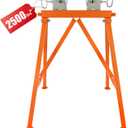 Pipe Stand with Rollers, 2500LB Capacity for 2-36 Inch Pipes, Locking Rollers, Welding & Fabrication
