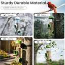 LONA Bird Feeders for Outdoors, Tube Feeder Weatherproof with Multiple Hanging Methods, Wild Bird Feeding Silo for Outside, 3 Port