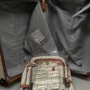 UKEIN Luggage Sets 3 Piece, PC Hardside Large Luggage 24Inch With Spinner Wheels with TSA Lock, Carry On Suitcase Set With Travel Backpack for Men (Beige, 3 piece set (24inch))