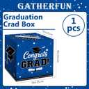 2 x Graduation Card Box 2026 - Gift Holder for Graduation Party Decorations, Blue