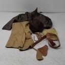 Kids Adventurer Costume for Boys Archaeologist Explorer Leather Jackets Pants Kit Halloween Cosplay (10-11 Years, Brown)