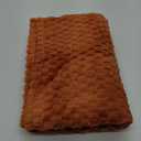 Bnuitland Orange Flannel Throw Blanket (48x70 inches), 300 GSM Fleece Cozy Warm Soft Home Decor Lightweight Bed Sofa Blanket for Adults, Suitable for All Seasons 