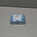 LaRibbons Christmas Wired Ribbon 2.5 inch Double Faced Blue Snowflakes and Striped Christmas Ribbon for Tree Garland, Wreath Bow, Xmas Crafts Decorations, 2 Rolls 10 Yards Total