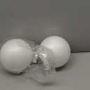 Juvale Sphere Craft Foam Balls - 7.5-Inch White Polystyrene Spheres - 2 Pack for DIY Projects, Floral Centerpieces & Home Decor (19.1 CM)