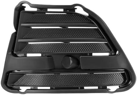 HECASA Left Fog Light Cover Compatible with 2013-2014 Ford Mustang Bumper Fog Lamp Trim Bezel Replacement for FO1038134 DR3Z17E811AA Driver Side Black