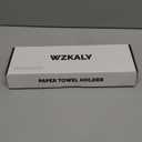 Paper Towel Holder Under Cabinet, Single Hand Operable Easy Tear Wall Mount with Damping Effect, Self-Adhesive or Drilled for Kitchen Bathroom (Sliver)