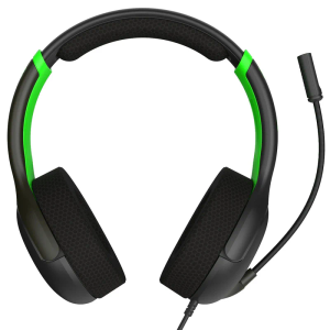 PDP Gaming AIRLITE Xbox Headset with Noise-Cancelling Microphone, Licensed Microsoft Series X|S, Xbox One Accessories, PC/Windows 10/11, Lightweight Wired Power Stereo headphones - Black