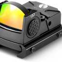 Aomekie Red Dot Sight 2 MOA Mini Reflex Sight Red Dot Optic with Shake Awake and 12 Brightness Adjustment for 22mm Picatinny/Weav Rail