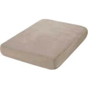 hyha Sofa Cushion Cover, Velvet Protector Slipcover for 50x27.5x9in Couch, Taupe, Super Soft, Anti-Slip, Stretch Fit, Machine Wash