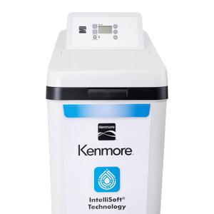 Kenmore 420 Water Softener System  40,000 Grain Capacity with Salt Saving Technology  Whole Home Hard Water & Iron Reduction  Compact, Easy Install (Gray)