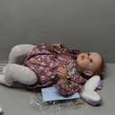 Angelbaby Real Looking Reborn Baby Girl Doll 24 Inch 60Cm Reborn Toddler Silicone Doll with Teeth Lifelike Newborn Babies Cute Life Size Child for Girl Boy Best Toy Gifts (Purple)