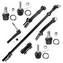 BOXI (Set of 9) Front Suspension Ball Joints Tie Rod Kit Fit for Ford F-250 F-350 Super Duty 4WD 2005-2015 2016 | Excludes Extended Axle Models | K80026 K8607T DS80749 ES80755 ES80754 ES3420S DS300008