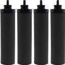 Water Filter Replacement for Berkey BB9-2 Black Activated Carbon Filters, Compatible with Berkey Gravity Water Filter System, Pack of 4