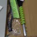 27" Snow Brush and Ice Scrapers for Car Windshield (1 Pack), Window Ice and Snow Scraper with Ergonomic Foam Grip, Snow Windshield Scraper with Aluminum Body, Winter Car Accessories (Green)