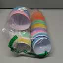 12 Pack 6" Colorful Flocked Easter Eggs Empty Large Fillable Easter Eggs Assorted Colors Plastic Fillable Eggshells Party Favors for Filling Treats Basket Stuffers Table Centerpieces Decor