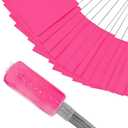 Zozen 100Pack Pink Marking Flags, Writable/15x4x5 Inch, Yard Flags for Lawn & Irrigation & Landscape & Sprinkler & Survey & Dog Training.