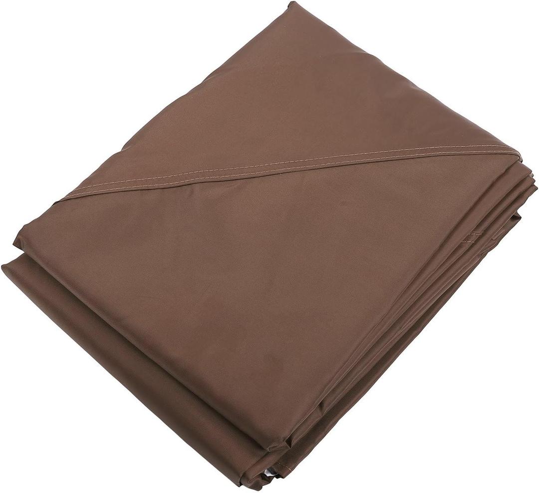 Zerone 10x10FT Canopy Replacement Top, Outdoor Garden Gazebo Tent Cover with Air Vent for Patio Camping Picnic Sun Shade, Wide Application with Attention Size for Straight Leg Frame (Coffee)