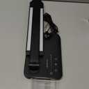 Dimmable LED Desk Lamp with USB Charging Port, 50 Lighting Modes Dual Swing Arm Architect Table Lamp Light Desk Lamp for Home Office Dorm Piano Nail (Black)