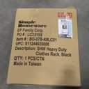 Simple Houseware Heavy Duty Clothing Garment Rack, Holds Up to 150 lbs, 42 to 67 Inches Extensible Rod, Black