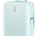 BAGSMART Carry On Luggage 22x14x9 Airline Approved with Spinner Wheels,100% PC Hardside Expandable Luggage with TSA Lock for Trips, 20 Inch Rolling Suitcases for Men Women,Green