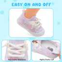 BARERUN Baby Shoes Baby First Walking Shoes Infant Sneakers Wide Toe Box Slip on Shoes Soft Sole Baby Boys Girls Crib Shoes Toddler Breathable Lightweight House Sock Shoes (Tie Dye)