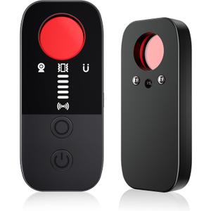 Hidden Camera Detectors,2025 Upgraded Spy Camera Finder,Hidden Bug and Camera Detector,RF Detector,GPS Tracker Detector for Travel,Car,Bathroom,Hotel,6 Levels Sensitivity 4 Modes to Protect Pravicy. (Black)