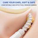 2 x 2025 Ear Wax Removal Tool, Multifunctional Spiral Ear Cleaner, Q Grips Earwax Cleaning Tool with 9 Repacement Tips, Washable Ear Wax Removal Kit for Deep Cleaning Ear Picks