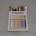 Linbsunne Ballpoint Pens Black Medium Point 1mm with Super Soft Grip Ball Point Pen for Men Women Retractable(style2, 12 pcs)