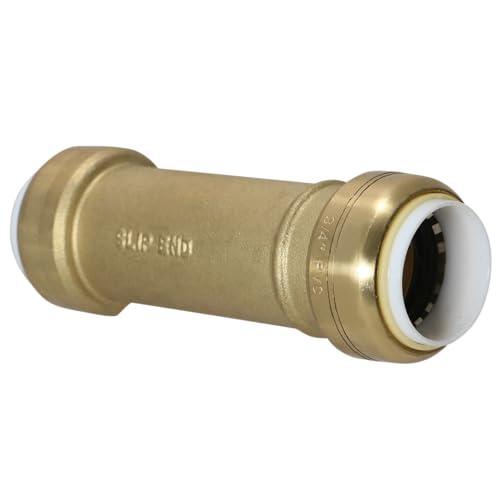 XFITTING 3/4 Inch PVC Push Fit Slip Coupling, Push to Connect PVC Coupling, 1 Piece