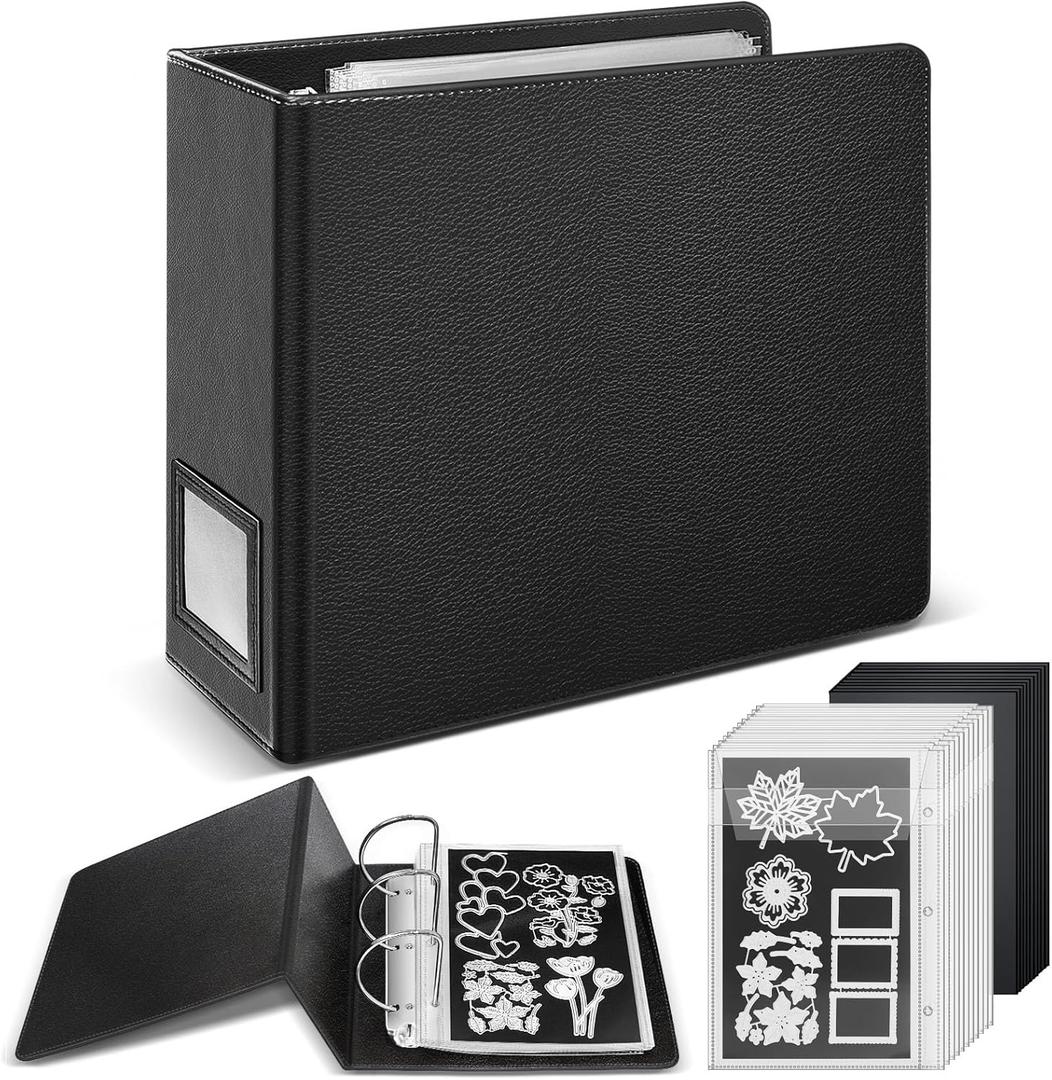 tutata 80 PCS Magnetic Sheets for Dies Storage, Stamp and Die Cut Storage Set, for Die Cutting, DIY Scrapbooking, Card Making, Die Storage Binder